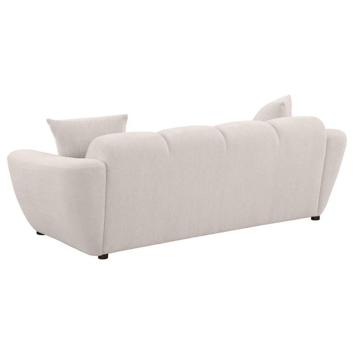Destino - Chenille Splayed Arm Sofa Set – Stationary Sofas & Loveseats by Coaster Fine Furniture at Furniture Wholesale Plus , Nashville furniture store
