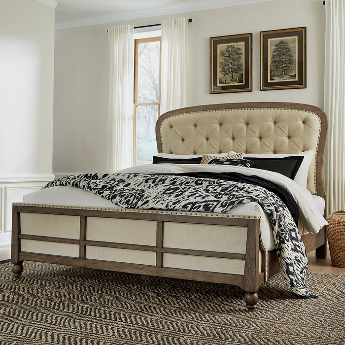 Americana Farmhouse - Shelter Bed – Upholstered Beds by Liberty Furniture at Furniture Wholesale Plus , Nashville furniture store