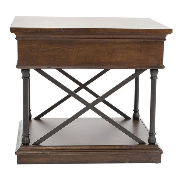 Tribeca - Drawer End Table - Cordovian Brown – End Tables by Liberty Furniture at Furniture Wholesale Plus , Nashville furniture store