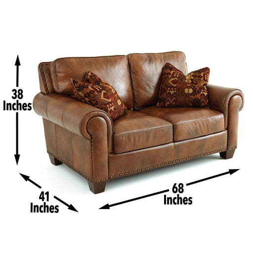 Silverado - Loveseat - Dark Brown – Stationary Loveseats by Steve Silver Furniture at Furniture Wholesale Plus , Nashville furniture store