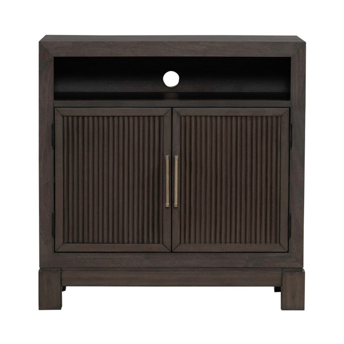 Modern Edge - Bedside Chest With Charging Station - Caffe – Bedside Chests by Liberty Furniture at Furniture Wholesale Plus , Nashville furniture store