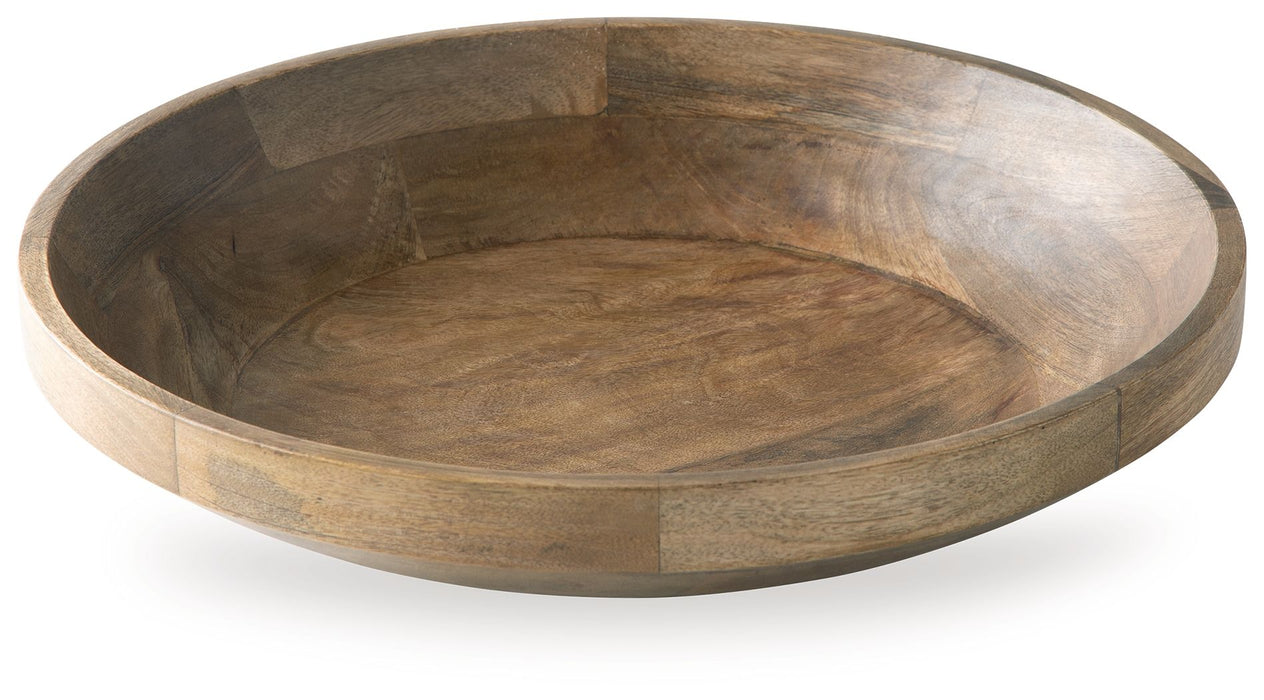 Clayburg - Bowl - Natural Brown – Plates & Bowls by Signature Design by Ashley® at Furniture Wholesale Plus , Nashville furniture store