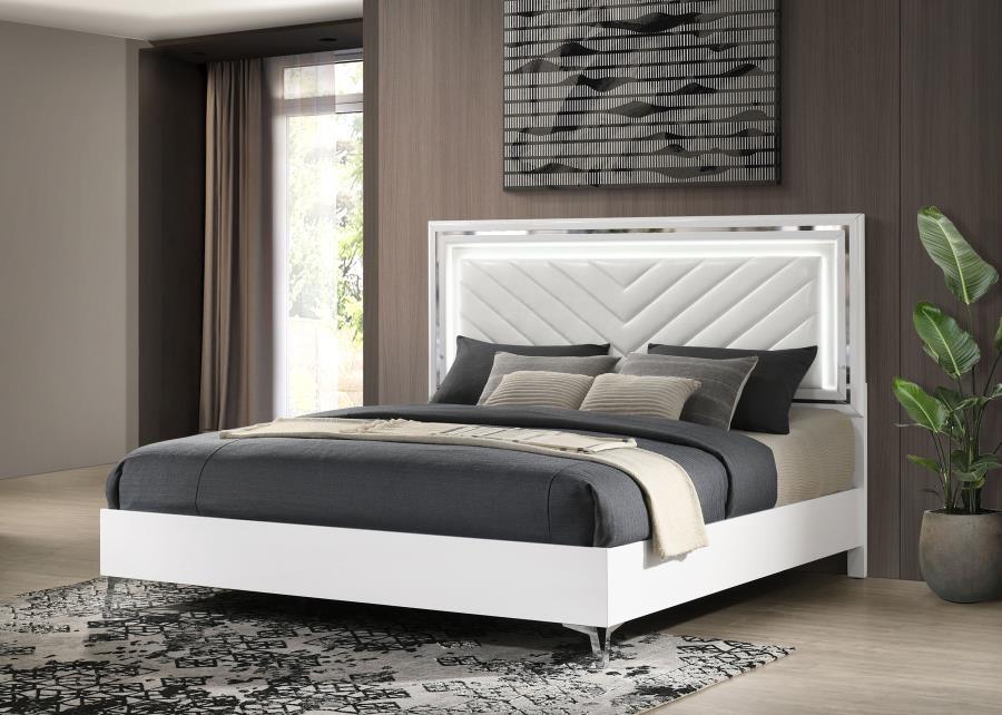 Cassia - LED Panel Bed – Upholstered Beds by Coaster Fine Furniture at Furniture Wholesale Plus , Nashville furniture store