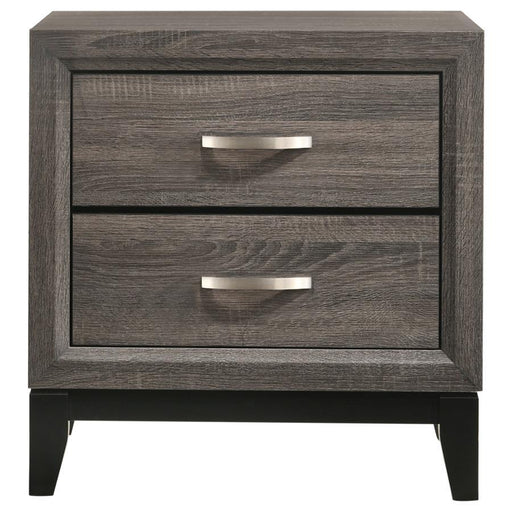 Watson - 2-Drawer Nightstand - Gray Oak - Premium Accent Nightstands from CoasterEveryday - Just $169! Shop now at Furniture Wholesale Plus  We are the best furniture store in Nashville, Hendersonville, Goodlettsville, Madison, Antioch, Mount Juliet, Lebanon, Gallatin, Springfield, Murfreesboro, Franklin, Brentwood