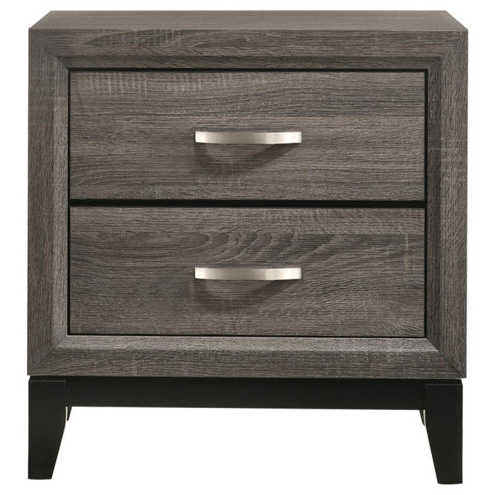 Watson - 2-Drawer Nightstand - Gray Oak – Accent Nightstands by CoasterEveryday at Furniture Wholesale Plus , Nashville furniture store