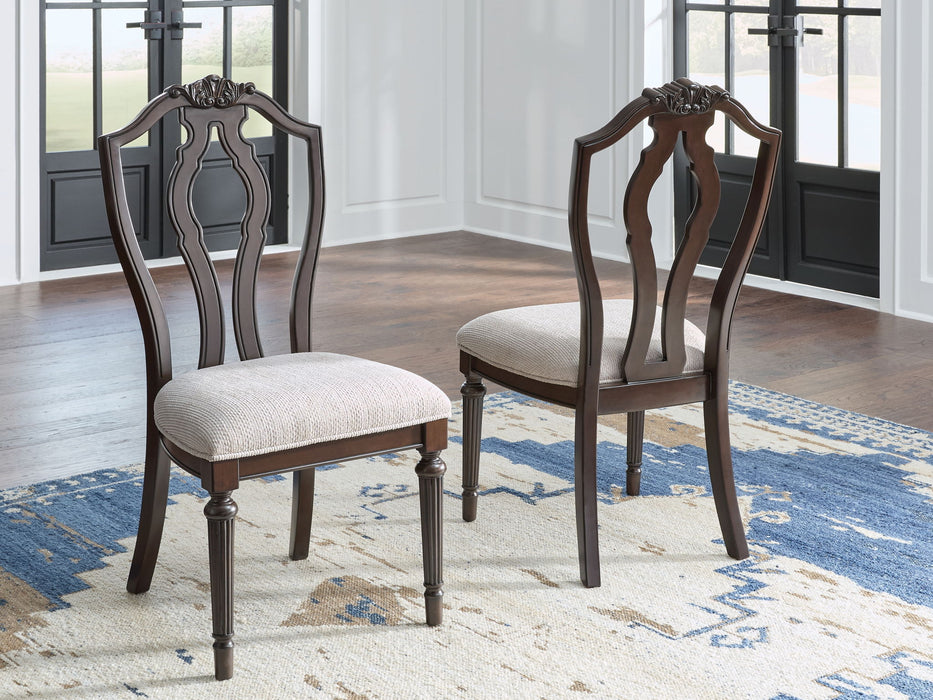 Lavinton - Dining Upholstered Side Chair (Set of 2) - Tan / Brown – Chair Sets by Signature Design by Ashley® at Furniture Wholesale Plus , Nashville furniture store