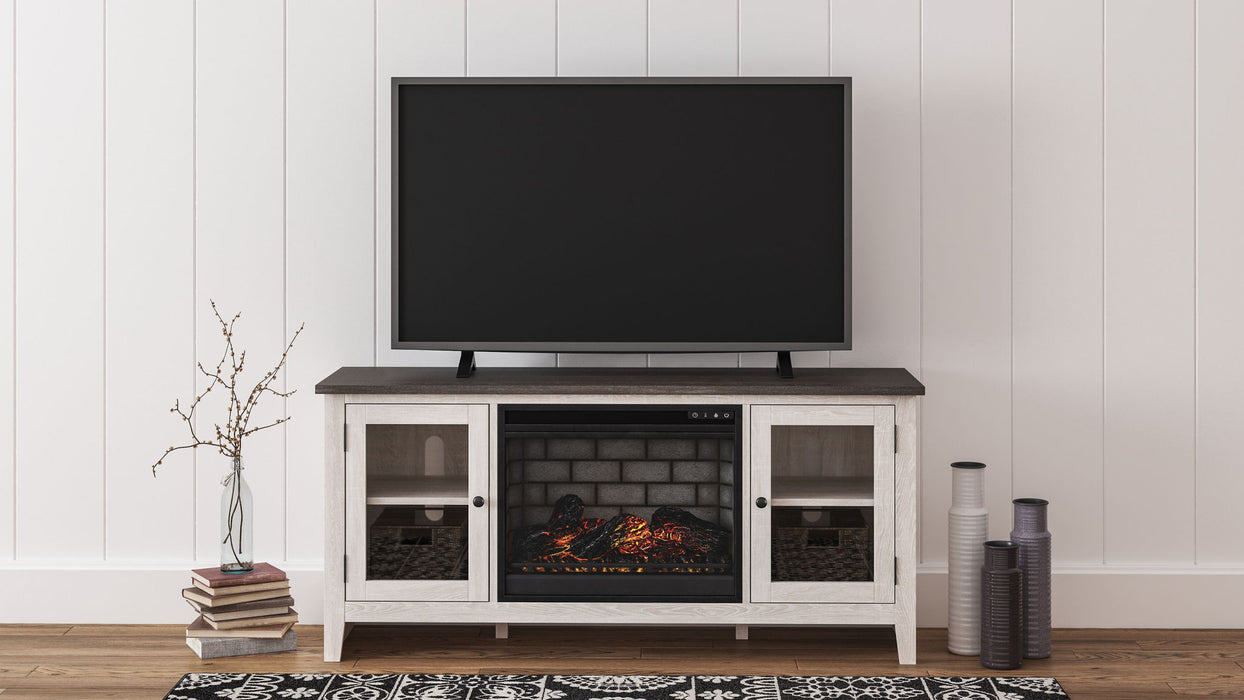 Dorrinson - TV Stand With Fireplace Insert – Fireplace TV Stands by Signature Design by Ashley® at Furniture Wholesale Plus , Nashville furniture store