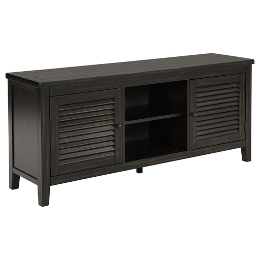 Concord - 2-Door TV Stand Console - Distressed Java - Premium TV Stands from Coaster Fine Furniture - Just $529! Shop now at Furniture Wholesale Plus  We are the best furniture store in Nashville, Hendersonville, Goodlettsville, Madison, Antioch, Mount Juliet, Lebanon, Gallatin, Springfield, Murfreesboro, Franklin, Brentwood