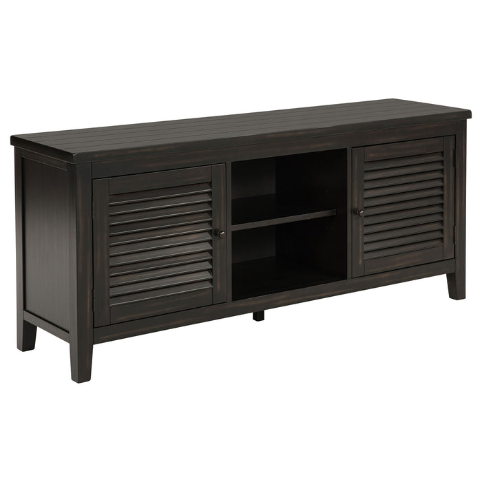 Concord - 2-Door TV Stand Console - Distressed Java - Premium TV Stands from Coaster Fine Furniture - Just $529! Shop now at Furniture Wholesale Plus  We are the best furniture store in Nashville, Hendersonville, Goodlettsville, Madison, Antioch, Mount Juliet, Lebanon, Gallatin, Springfield, Murfreesboro, Franklin, Brentwood