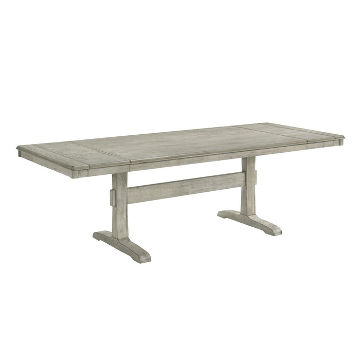 Hallendale - Trestle Table - Gravel Wash – Dining Tables by Liberty Furniture at Furniture Wholesale Plus , Nashville furniture store