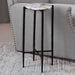 Octavio - Agate Top Chairside Table - White – End Tables by Steve Silver Furniture at Furniture Wholesale Plus , Nashville furniture store