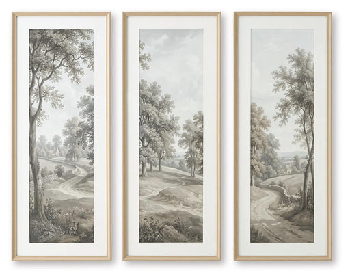 Dixonburg - Wall Art Set (Set of 3) - Taupe / Gray – Framed Print Sets by Signature Design by Ashley® at Furniture Wholesale Plus , Nashville furniture store