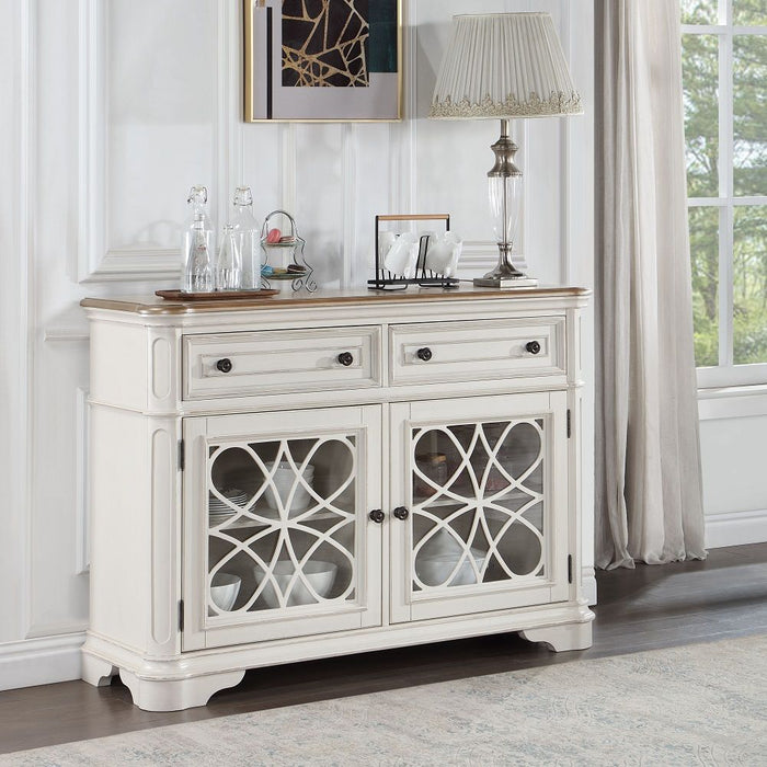 Florian - Server - Antique White & Oak - Premium Servers from ACME - Just $1079! Shop now at Furniture Wholesale Plus  We are the best furniture store in Nashville, Hendersonville, Goodlettsville, Madison, Antioch, Mount Juliet, Lebanon, Gallatin, Springfield, Murfreesboro, Franklin, Brentwood