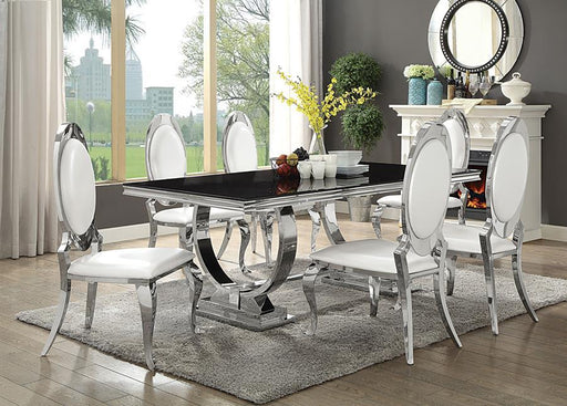 Antoine - Rectangular Glass Top Dining Set – 5 Piece Dining Room Sets by CoasterElevations at Furniture Wholesale Plus , Nashville furniture store