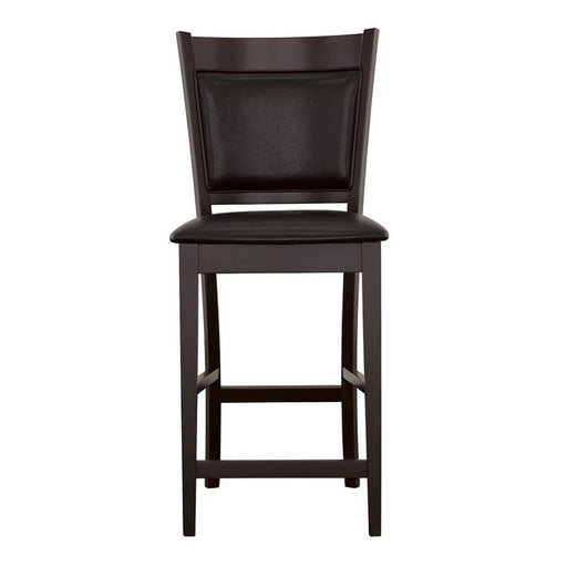Jaden - Upholstered Counter Chair (Set of 2) - Black And Espresso - Premium Stool Sets from CoasterEveryday - Just $219! Shop now at Furniture Wholesale Plus  We are the best furniture store in Nashville, Hendersonville, Goodlettsville, Madison, Antioch, Mount Juliet, Lebanon, Gallatin, Springfield, Murfreesboro, Franklin, Brentwood