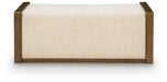 Marxmore - Upholstered Ottoman With Storage - Brown – Storage Ottomans by Signature Design by Ashley® at Furniture Wholesale Plus , Nashville furniture store