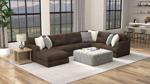 Logan - Cocktail Ottoman - Chocolate Brown – Coffee Table Ottomans by Jackson at Furniture Wholesale Plus , Nashville furniture store