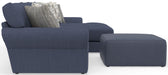 Cape May - Sofa Chaise With Comfort Coil Seating, 41" Cocktail Ottoman And 5 Accent Pillows Included – 2 Piece Living Room Sets by Jackson at Furniture Wholesale Plus , Nashville furniture store