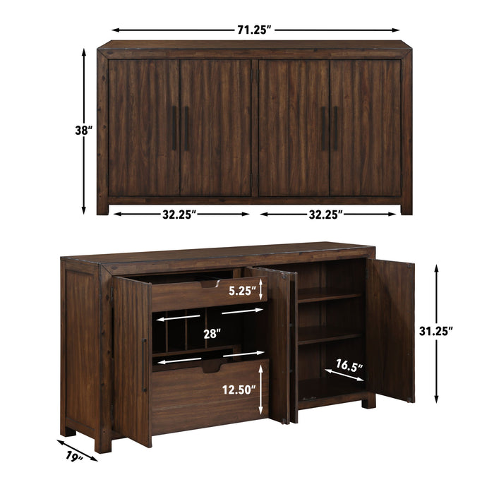 Auburn - Server - Dark Brown - Premium Servers from Steve Silver Furniture - Just $1109! Shop now at Furniture Wholesale Plus  We are the best furniture store in Nashville, Hendersonville, Goodlettsville, Madison, Antioch, Mount Juliet, Lebanon, Gallatin, Springfield, Murfreesboro, Franklin, Brentwood