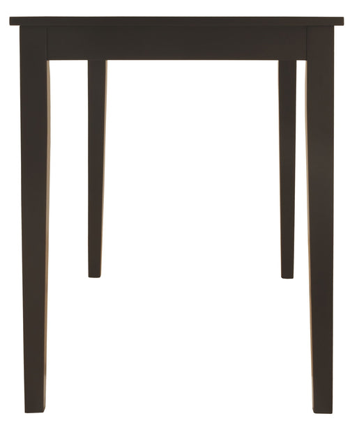 Kimonte - Dark Brown - Rectangular Dining Room Table - Premium Dining Tables from Signature Design by Ashley® - Just $148! Shop now at Furniture Wholesale Plus  We are the best furniture store in Nashville, Hendersonville, Goodlettsville, Madison, Antioch, Mount Juliet, Lebanon, Gallatin, Springfield, Murfreesboro, Franklin, Brentwood