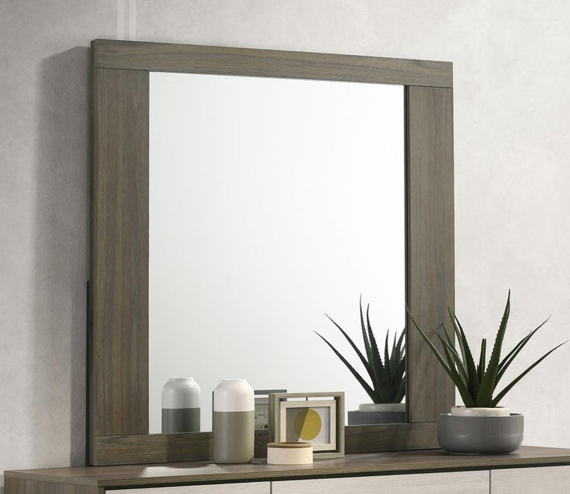 Fenwick - Dresser Mirror - - Gray Oak – Mirrors by Coaster Fine Furniture at Furniture Wholesale Plus , Nashville furniture store