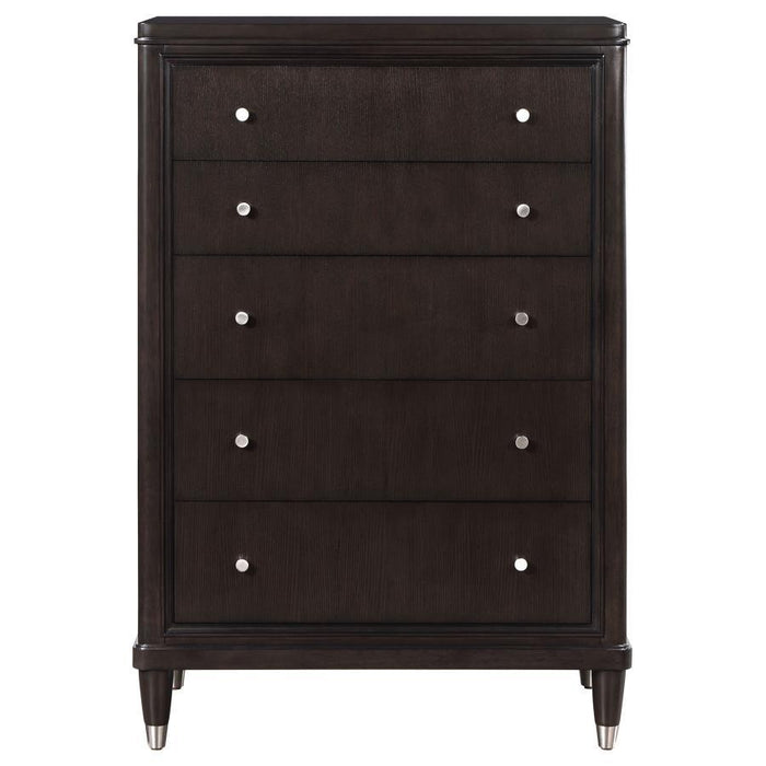 Emberlyn - 5-Drawer Bedroom Chest - Brown – Accent Chests by Coaster Fine Furniture at Furniture Wholesale Plus , Nashville furniture store