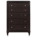 Emberlyn - 5-Drawer Bedroom Chest - Brown – Accent Chests by Coaster Fine Furniture at Furniture Wholesale Plus , Nashville furniture store