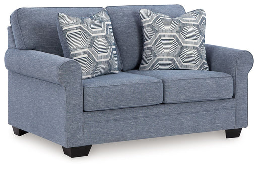 Carissa Manor - Denim - Loveseat - Premium Stationary Loveseats from Benchcraft® - Just $618! Shop now at Furniture Wholesale Plus  We are the best furniture store in Nashville, Hendersonville, Goodlettsville, Madison, Antioch, Mount Juliet, Lebanon, Gallatin, Springfield, Murfreesboro, Franklin, Brentwood
