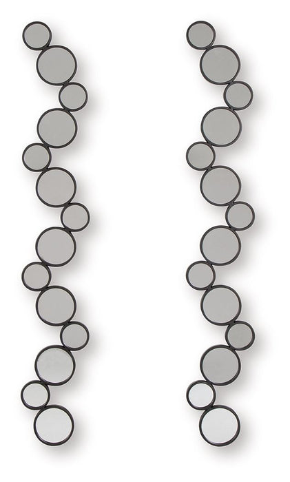 Vinler - Accent Mirror Set (Set of 2) - Black – Accent Mirrors by Signature Design by Ashley® at Furniture Wholesale Plus , Nashville furniture store