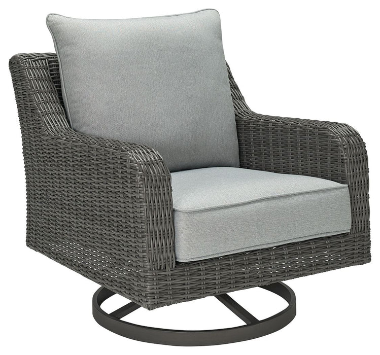 Elite Park - Swivel Lounge w/ Cushion - Gray – Swivel Chairs by Signature Design by Ashley® at Furniture Wholesale Plus , Nashville furniture store