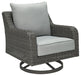 Elite Park - Swivel Lounge w/ Cushion - Gray – Swivel Chairs by Signature Design by Ashley® at Furniture Wholesale Plus , Nashville furniture store