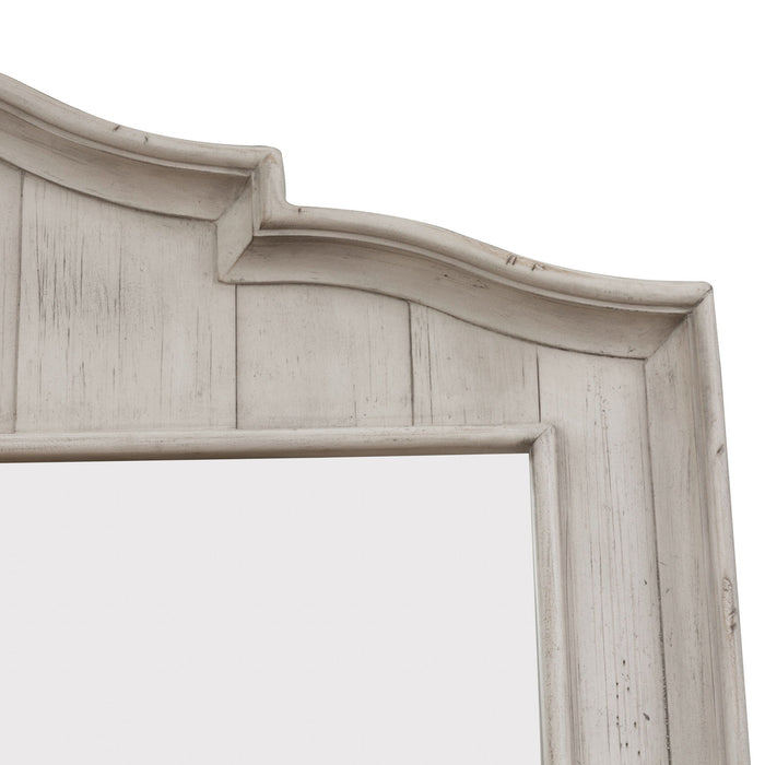 Farmhouse Reimagined - Dresser & Mirror - Antique White / Chestnut Tops – Dresser & Mirror by Liberty Furniture at Furniture Wholesale Plus , Nashville furniture store