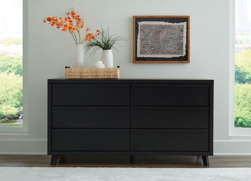 Danziar - Six Drawer Dresser - Black – Dressers by Signature Design by Ashley® at Furniture Wholesale Plus , Nashville furniture store
