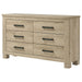 Oakglen - 6-Drawer Bedroom Dresser – Dressers by Coaster Fine Furniture at Furniture Wholesale Plus , Nashville furniture store