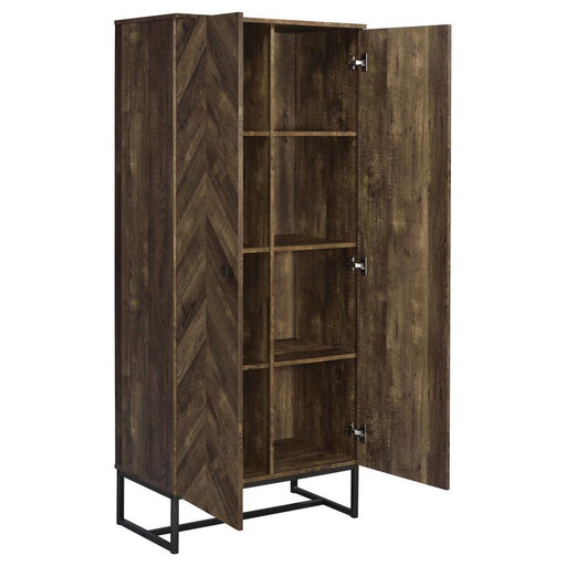 Carolyn - 2 Door Engineered Wood Accent Cabinet - Rustic Oak – Accent Cabinets by CoasterEveryday at Furniture Wholesale Plus , Nashville furniture store