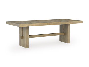 Lasinger - Rectangular Dining Room Extension Table - Light Brown – Dining Tables with Extensions by Signature Design by Ashley® at Furniture Wholesale Plus , Nashville furniture store