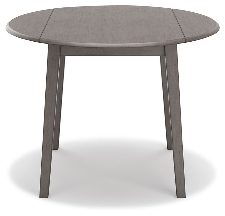 Shullden - Round Drm Drop Leaf Table - Gray – Dining Tables by Signature Design by Ashley® at Furniture Wholesale Plus , Nashville furniture store