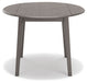 Shullden - Round Drm Drop Leaf Table - Gray – Dining Tables by Signature Design by Ashley® at Furniture Wholesale Plus , Nashville furniture store