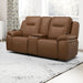 Callihan - Loveseat With Console P3 & ZW - York Butternut – Reclining Loveseats by Liberty Furniture at Furniture Wholesale Plus , Nashville furniture store