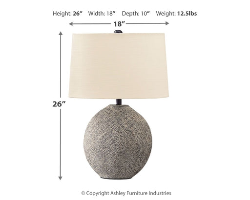 Harif - Beige - Paper Table Lamp - Premium Table Lamps from Signature Design by Ashley® - Just $138! Shop now at Furniture Wholesale Plus  We are the best furniture store in Nashville, Hendersonville, Goodlettsville, Madison, Antioch, Mount Juliet, Lebanon, Gallatin, Springfield, Murfreesboro, Franklin, Brentwood