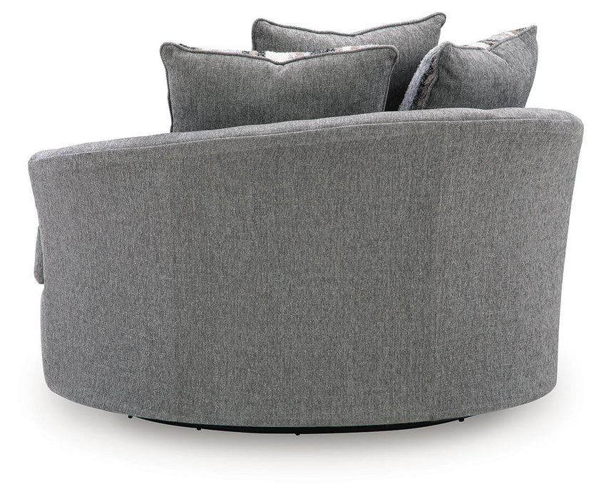 Creston Heights - Oversized Swivel Accent Chair - Smolder – Swivel Chairs by Signature Design by Ashley® at Furniture Wholesale Plus , Nashville furniture store