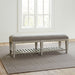 Heartland - Bed Bench - Antique White / Tobacco Tops – Bed Benches by Liberty Furniture at Furniture Wholesale Plus , Nashville furniture store