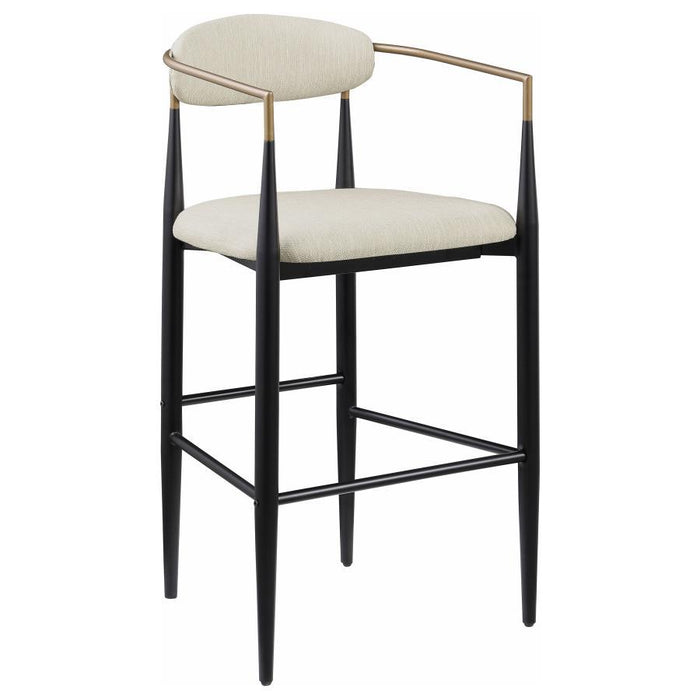 Tina - Metal Pub Height Bar Stool With Upholstered Back And Seat (Set of 2) - Premium Stool Sets from Coaster Fine Furniture - Just $429! Shop now at Furniture Wholesale Plus  We are the best furniture store in Nashville, Hendersonville, Goodlettsville, Madison, Antioch, Mount Juliet, Lebanon, Gallatin, Springfield, Murfreesboro, Franklin, Brentwood