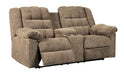 Workhorse Reclining Loveseat with Console - Premium Loveseat from Ashley Furniture - Just $749.48! Shop now at Furniture Wholesale Plus  We are the best furniture store in Nashville, Hendersonville, Goodlettsville, Madison, Antioch, Mount Juliet, Lebanon, Gallatin, Springfield, Murfreesboro, Franklin, Brentwood
