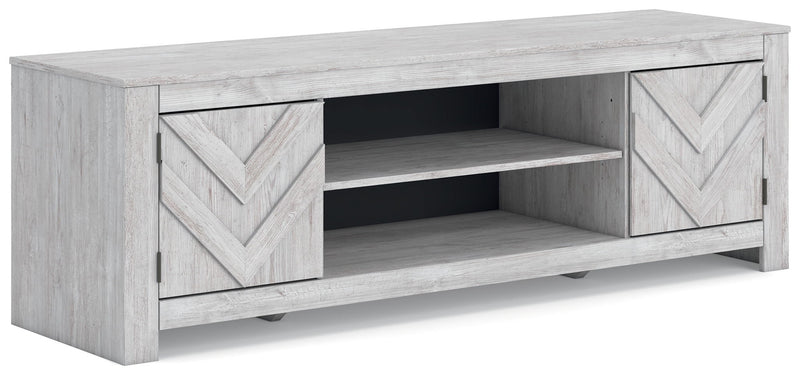 Cayboni - LG TV Stand With Fireplace Option – TV Stands by Signature Design by Ashley® at Furniture Wholesale Plus , Nashville furniture store