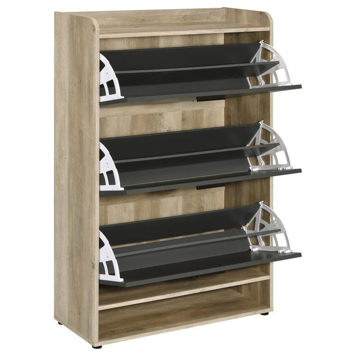 Denia - 3-Tier Engineered Wood Shoe Cabinet – Shoe Cabinets by CoasterEveryday at Furniture Wholesale Plus , Nashville furniture store