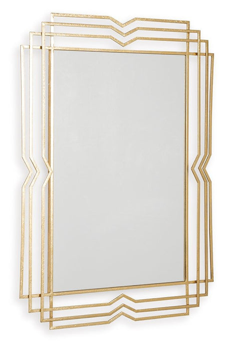 Claybrook - Accent Mirror - Gold Finish – Accent Mirrors by Signature Design by Ashley® at Furniture Wholesale Plus , Nashville furniture store