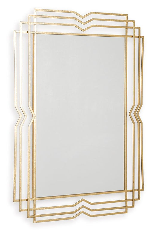 Claybrook - Accent Mirror - Gold Finish – Accent Mirrors by Signature Design by Ashley® at Furniture Wholesale Plus , Nashville furniture store