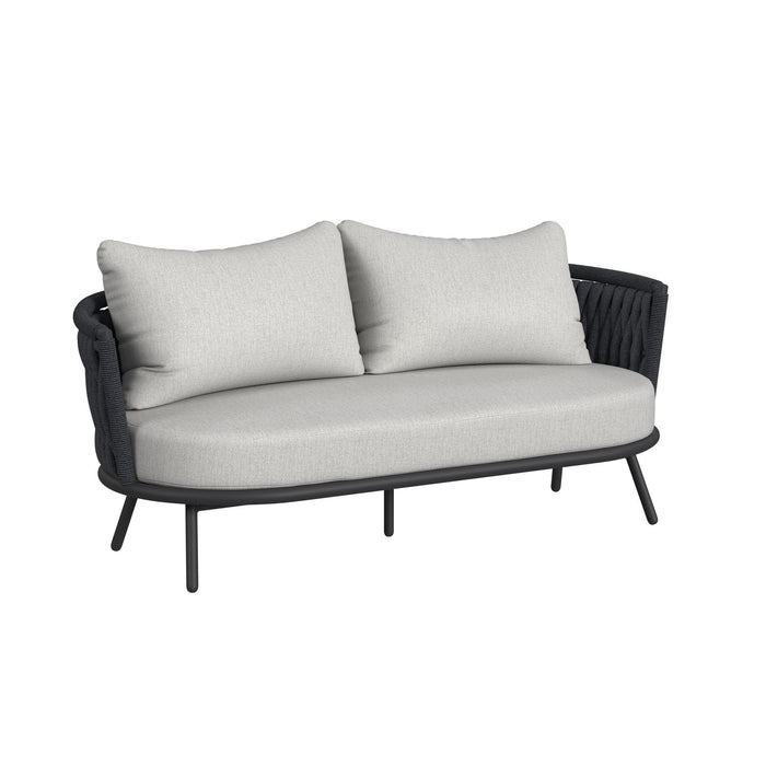 Bali - Loveseat With Olefin - Dark Gray – Loveseats by Elements International at Furniture Wholesale Plus , Nashville furniture store