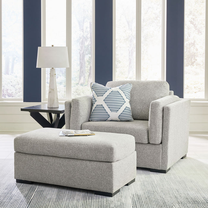 Evansley - Living Room Set – Stationary Chair & Ottoman by Benchcraft® at Furniture Wholesale Plus , Nashville furniture store